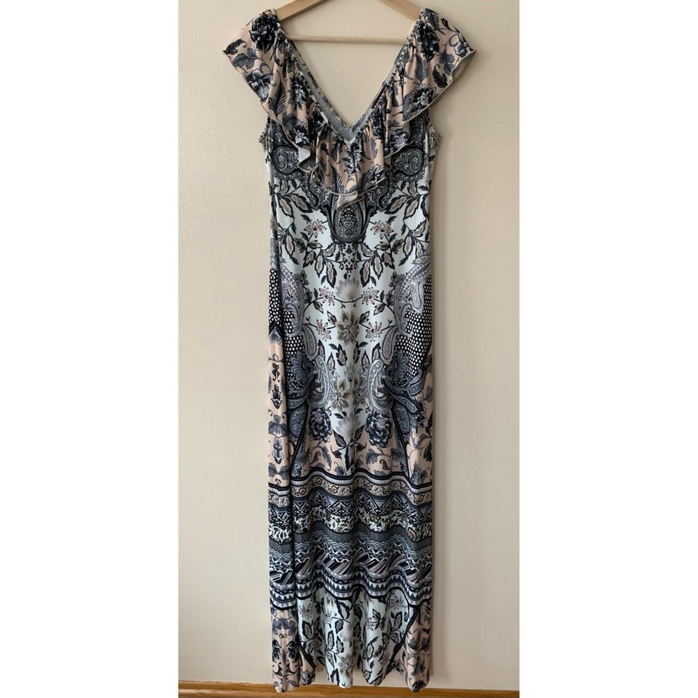 Hale Bob • S • Margot Ruffle Maxi Dress